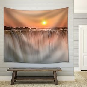 Victoria Falls - Fabric Wall Tapestry Home Decor - 51x60 inches