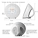 Wake Up Light Alarm Clock - Digital Led Sunrise Simulator Alarm Clock Radio FM RGB White Adjustable Color Changing Touch Display Circular Modern Wake Up Table Lamp Light