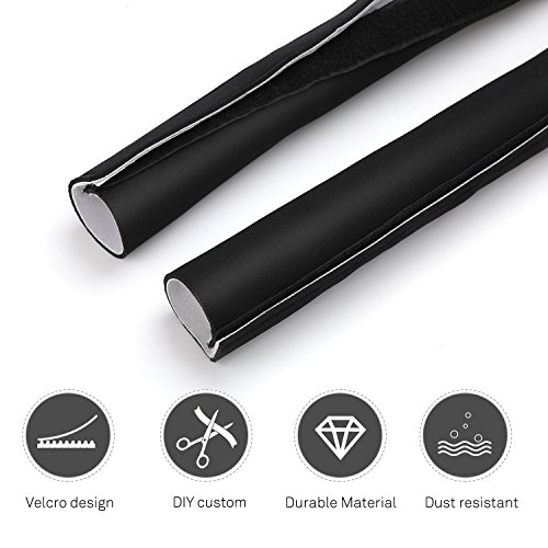 image for Vivefox Cable Sleeve Organizer Neoprene Cable Sleeves Wrap Flexible Co