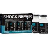TRUSS Shock Repair Reconstructing Hair Serum, 4 Ampoules | Highly concentrated weekly reconstructing treatment for damaged strands. Provides hydration and strength.