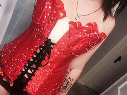 Amazon Com Frank N Furter Floorshow Starter Red Sequined Corset