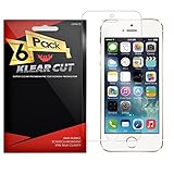 Klear Cut [6-Pack] - Screen Protector for Apple iPhone SE / 5S / 5 SE / 5SE - Lifetime Replacement Warranty - Anti-Bubble & Anti-Fingerprint High Definition (HD) Clear Premium PET Cover