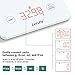 Letsfit Digital Kitchen Scale, Multifunction Food Scale and LED Screen Display, Glass Platform, Capacity Range from 0.1oz (1g) to 11lbs (5000g), Batteries Included