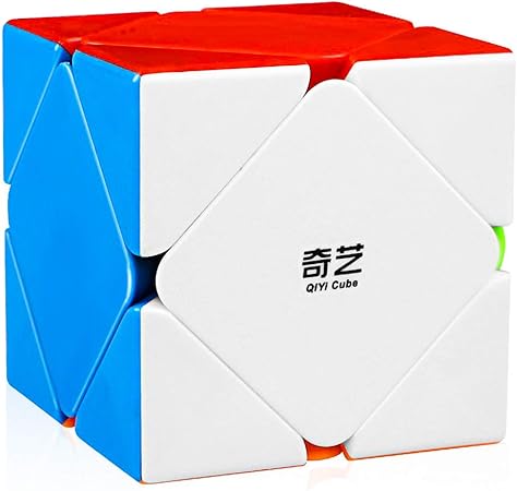 D ETERNAL Qiyi QiCheng Skewb Rubiks Rubix High Speed Stickerless Magic Puzzle Cube