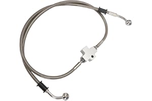 AUTOVIC Front Braided Brake Hose Line Compatible with Arctic Cat ATV Replace for 3313-750