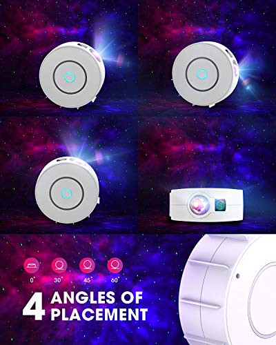 LED Alexa Sternenhimmel Projektor,SUPPOU Smart Nachtlicht 3D Galaxy Sternenprojektor Lampe Kinder Erwachsense mit RGB Dimming/Stimmenkontrolle/WiFi Verbindung/Kompatibel Alexa Google Assistant