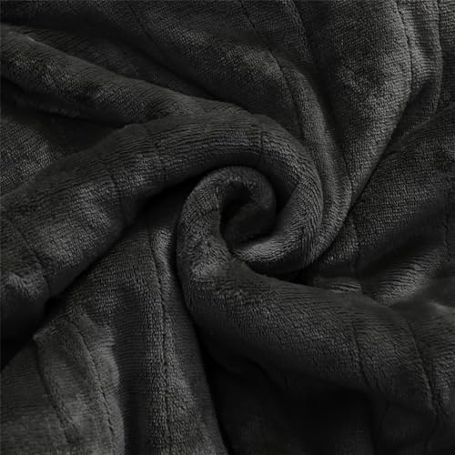 Heated Blanket Electric Throw 130x150cm, Soft Flannel Heating Blanket with 6 Heat Levels & Auto Off, Fast Heating Machine Washable for Home Office