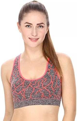 Galani reg;Padded Sports Bra for Sports Gym Yoga Dancing Workout Aerobic Running Cotton Bra, for Women/Girl Padded Bra Free Size (30 to 36) (Removable Pad)