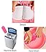 Microfiber Slippers Women's House Slippers Floor Cleaning Mop Floor Dust Cleaning Tool Ladies Slippers (Pink)