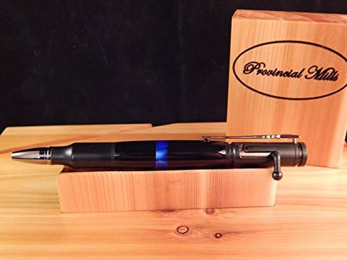 30 Caliber Bolt Action Ballpoint with Thin Blue Line Series Acrylic / Hand Crafted #BP00204