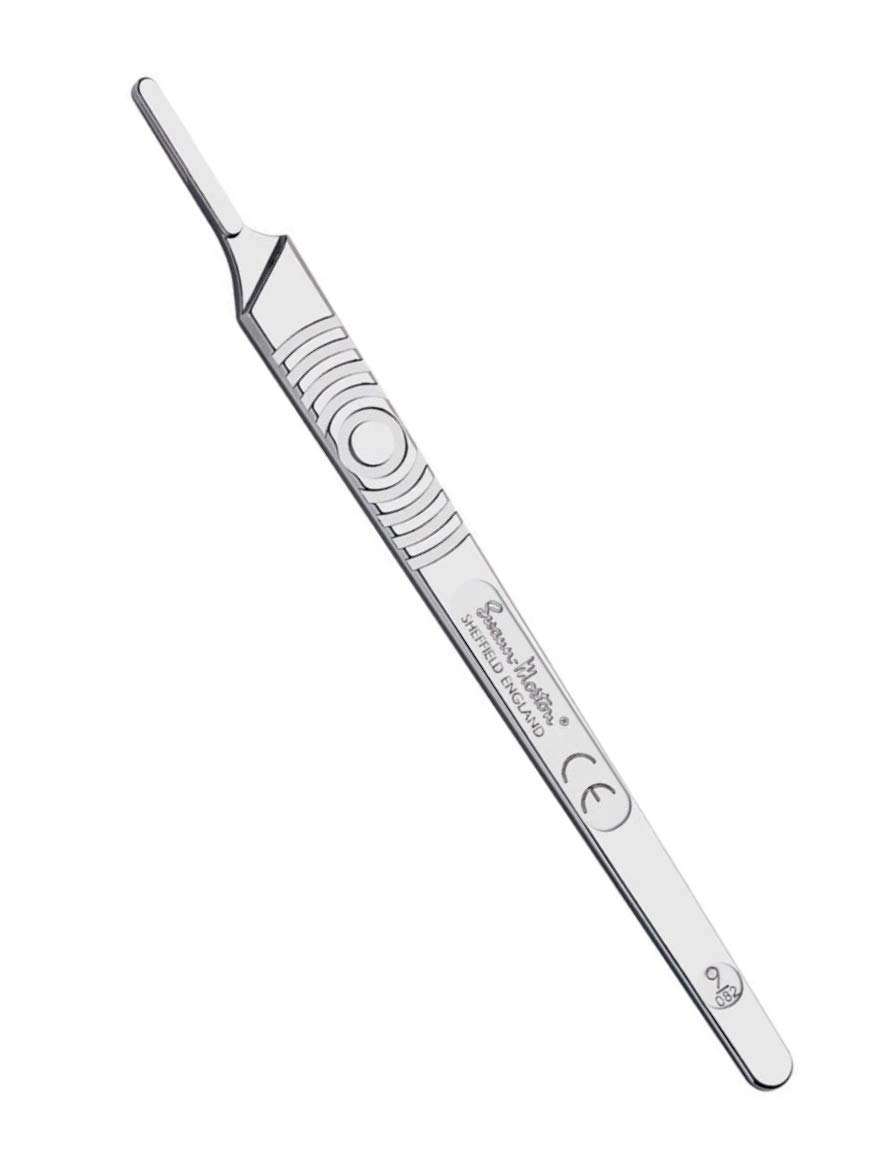 Swann Morton Standard Scalpel Handles, No.3 No.3L, No.4, No.4L, No.5B, No.7, No.9, No.B3, No.B3L, Made in UK (No.9)