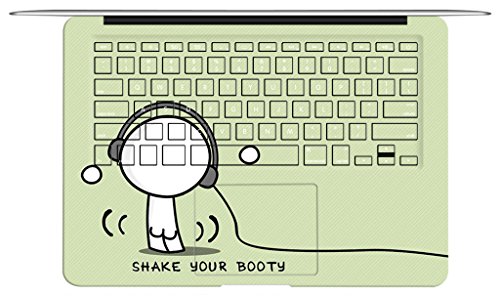 UESWILL Full Body Sticker for 13" MacBook Air, [Anti-scratch] Vinyl Art Skin Decal Sticker- Set w/ Keyboard,Palmrest,Touchpad,Upper & Bottom Skin+Microfibre Cleaning Cloth,(Headphone) - Thumbnail 3