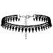Choker Necklace Black Velvet Choker Set Necklaces for Women Girls(6 Pcs)
