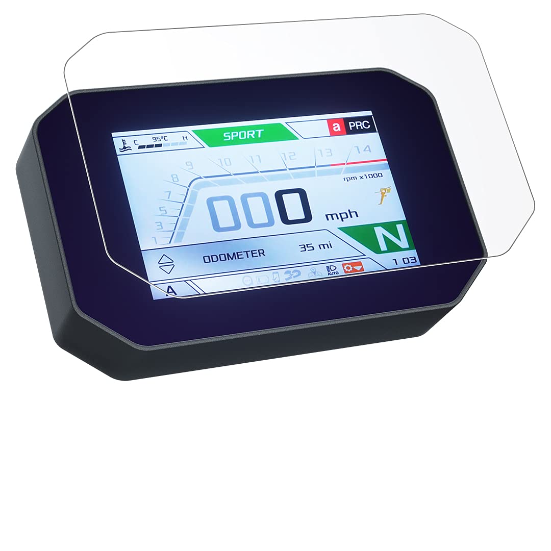 Speedo Angels Dashboard Screen Protector compatible with V100 Mandello (2021-) 2 x Ultra Clear & 2 x Anti Glare