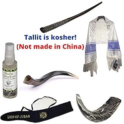 Set Shofar,Oryx,Ram Horn,Kudu,Tallit Messianic
