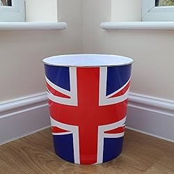 JVL Union Jack Flag Waste Paper bin 25x26.5cm