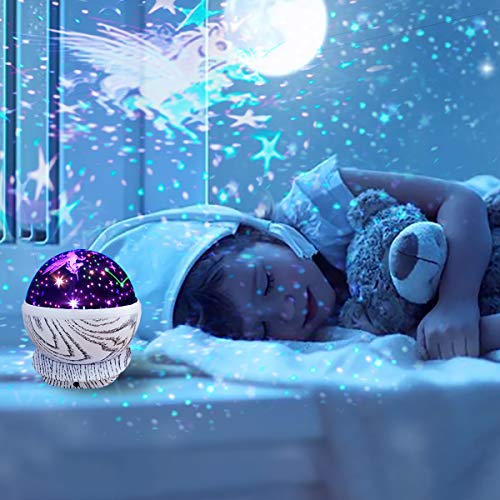 TCJJ Star Night Light Projector for Kids, Remote Control Star Projector