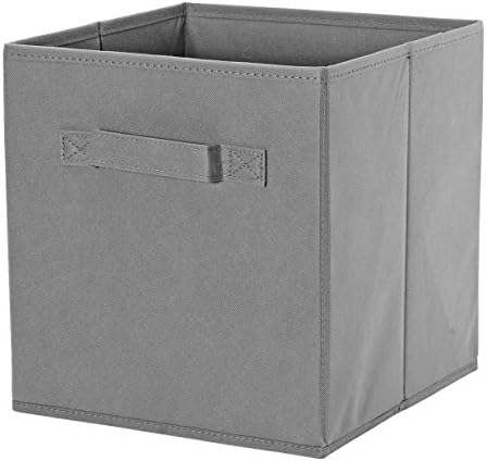 ON'H Foldable Cloth Storage Cube Baskets and Bins for Home Closet Kids Toy Storage 1 Pack, Grey
