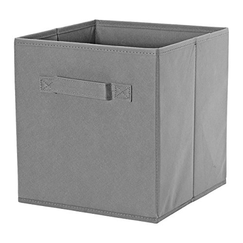 ON'H Foldable Cloth Storage Cube Baskets and Bins for Home Closet Kids Toy Storage 1 Pack, Grey