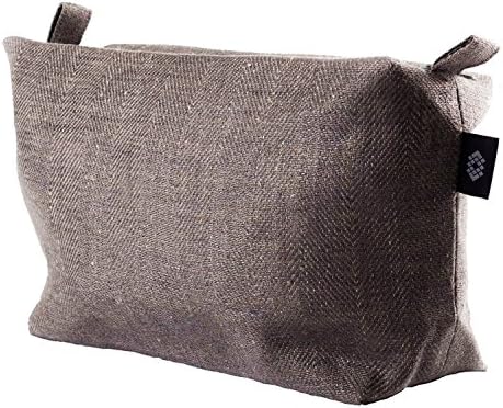 Large Toiletry Bag Gray 100% Linen Travel Sack, ThingStore