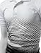 Men's Cool Max Fabric Sporty Design Printed Polo T Shirt BLACK M