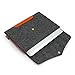 Lavievert Gray Felt Case Real Leather Bottom Bag Magnetic Button Sleeve for Apple 13