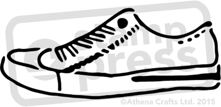 amazoncom a4 trainer shoe wall stencil template ws00029395