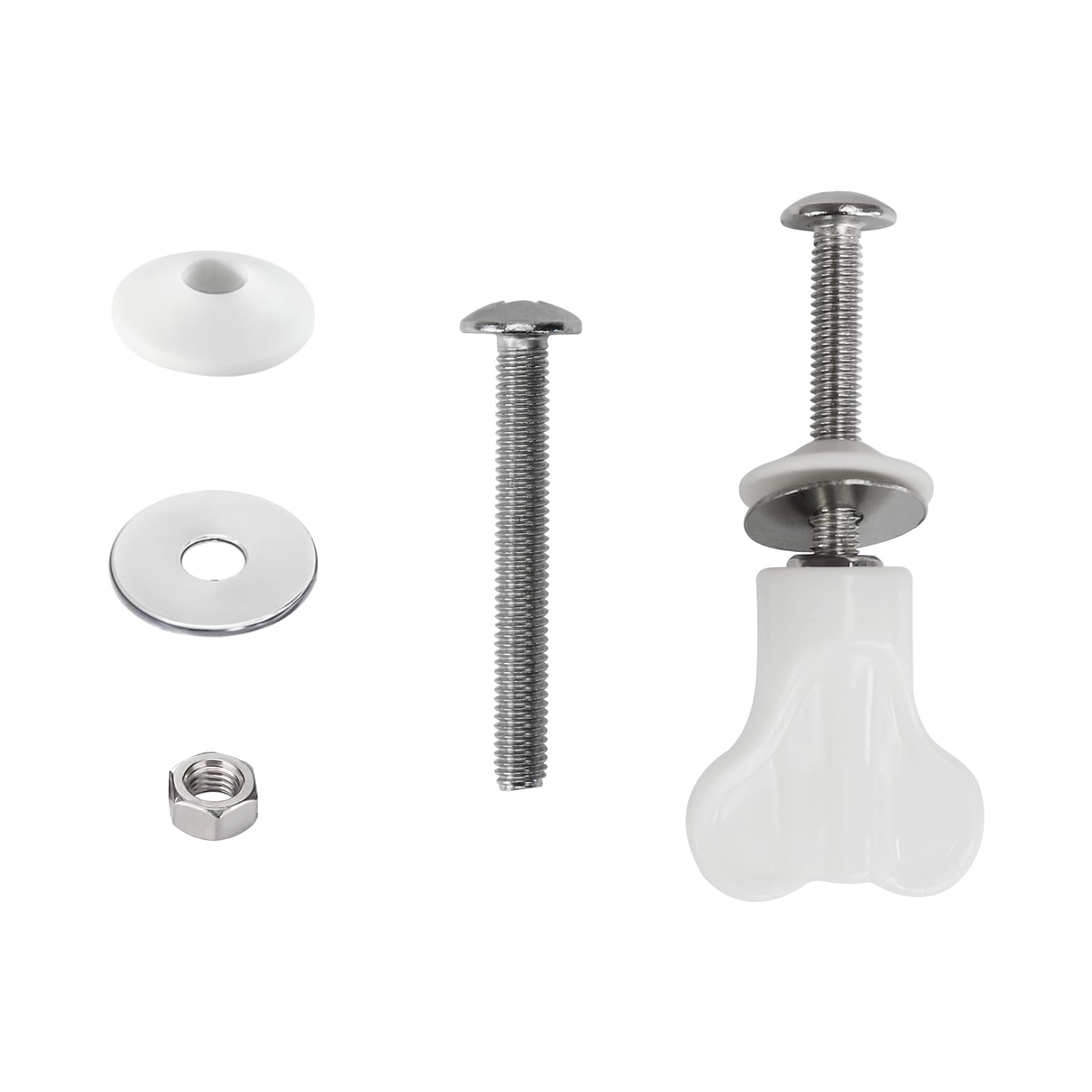 Fanmitrk Toilet Seat Hinge Parts-Replacement Fittings and Repair Parts,for Toilet Seat Hinges Use (hinge03)
