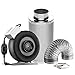 VIVOSUN Air Filtration Kit: 4 Inch 203 CFM Inline Fan with Speed Controller, 4'' Carbon Filter and 8 Feet of Ducting Combo primary