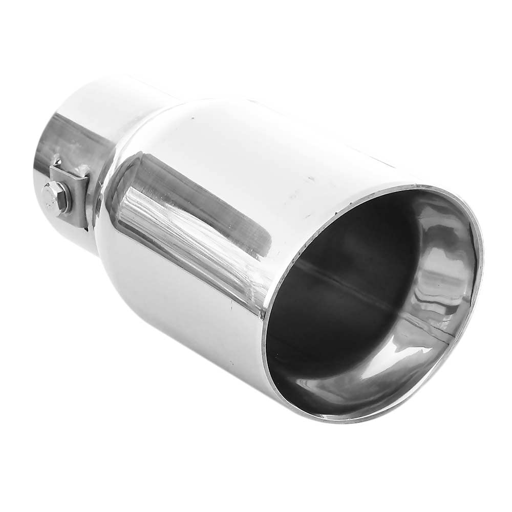 Exhaust Tip Trim Car End Pipe Tail Sport Muffler Stainless Steel Chrome Universal