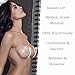 Nippleless Covers, Premium Silicone Reusable Adhesive Breast Lift Nipple Cover Pasties for Women (1 Pair Petal)