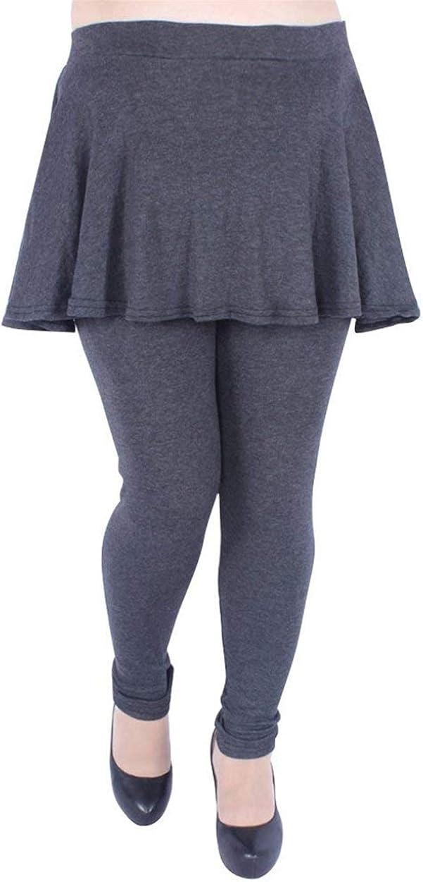 Mädchen Thermo Leggings Mit Rock - Winter Leggings Gefüttert Hochtailliert