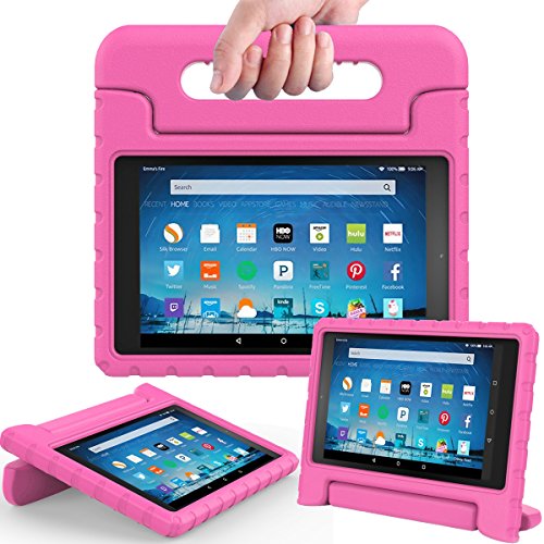 Avawo shock proof case for fire hd 8 2017 tablet - kids…