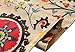 Yoovi Reversible Table Runner Ethnic Floral, Cotton and Linen Blend (11.8'' X 78'')