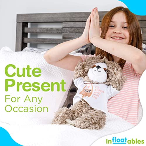 infloatables Stuffed Sloth - Giant 22 Inch Large Plush Sloth Toy