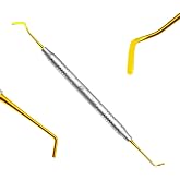 Spatula &amp; Plugger Restorative Composite Filling Instrument Set &ndash; Golden Titanium-Coated Tools for Dental Restoration, Autoclavable, Rust-Resistant