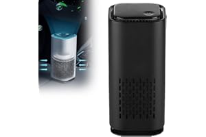 HILOST Air Purifiers for Home Pets,Small Desktop USB Charging Air Purifier,Portable Silent Negative Ion Pet Air Purifiers for Living Room,Bedroom,Cars,Office (Black)