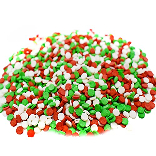 Confetti Christmas Sprinkles 1 LB Resealable Stand Up Candy Bag
