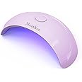 MelodySusie Portable UV LED Nail Lamp for Semi Cured Gel Nail Strips, Art04 6W Mini UV Light with 2 Timers (45s/60s) for Gel Nails, Stickers and Strips