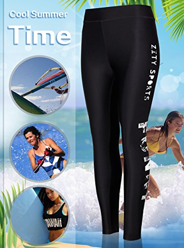 Swim Leggings for Women UPF Swimwear Bottom Pants New Floral-2 M