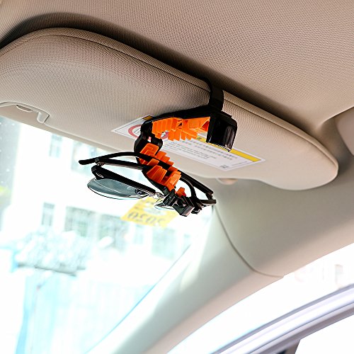 VT BigHome Car Sun Visor Sunglasses Holder Auto Fastener Clip Eyeglasses Clip Portable Car Glasses Cases Car-Styling - Thumbnail 4