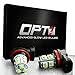 OPT7 Show Glow H11 LED Fog Light Bulbs - 13-SMD 6000K Cool White @ 190Lm per bulb - Plug-n-Play (Pack of 2)