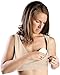 Kindred Bravely Extra Soft Organic Cotton Wireless Nursing & Maternity Sleep Bra (Beige, Large-Busty)