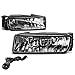 DNA MOTORING FL-T040-CH Front Bumper Fog Light Driver & Passenger Side Enhance visibility [Compatible with 2006 Escalade / 03-06 Expedition]