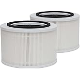 PUREBURG Replacement Filter Compatible with JERDAZEN JZ200 Air Purifier, 2-Pack H13 True HEPA Activated Carbon 3-Stage Filtration Air Clean Dust VOCs Odor
