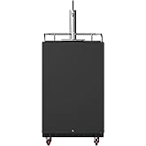 EdgeStar Full Size Built-In Black Stainless Steel Kegerator