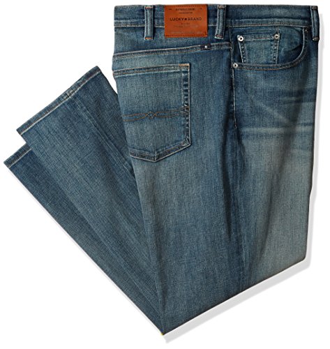 Lucky Brand 410 Athletic Jean Uomo Taglie Forti – Jeans In Barite, Vestibilità Rilassata Con Gamba Affusolata, Vita Media, 46X30