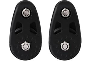 DYNWAVE Pack of 2 Nylon Pulley Block Sailing Sheave Anchor Trolley Rigging Hardware