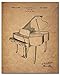 Piano Patent Art Prints - Set Of 4 Photos - Vintage Steinway Decor