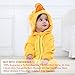MICHLEY Unisex Baby Winter Hooded Romper Flannel Panda Style Cosplay Clothes ,100cm-(19-24months),Duck